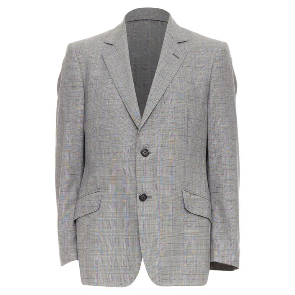Etro Houndstooth Single Breasted Blazer